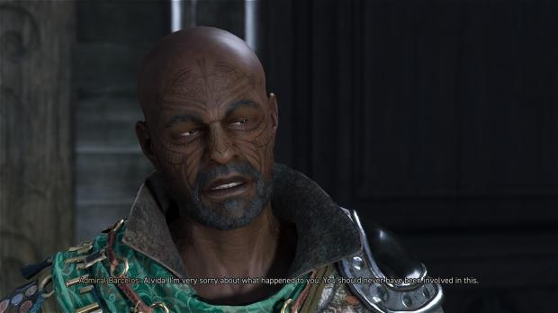 The image shows Barcelo, one of the Naut admirals, who is also the father of Alvida, one of our companions.