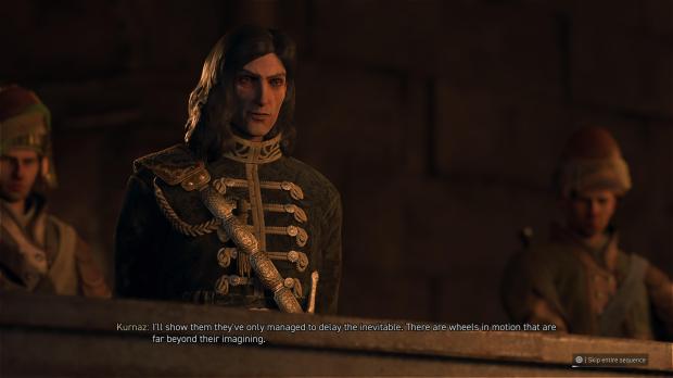 The image shws the main antagonist of the game, General Kunaz.